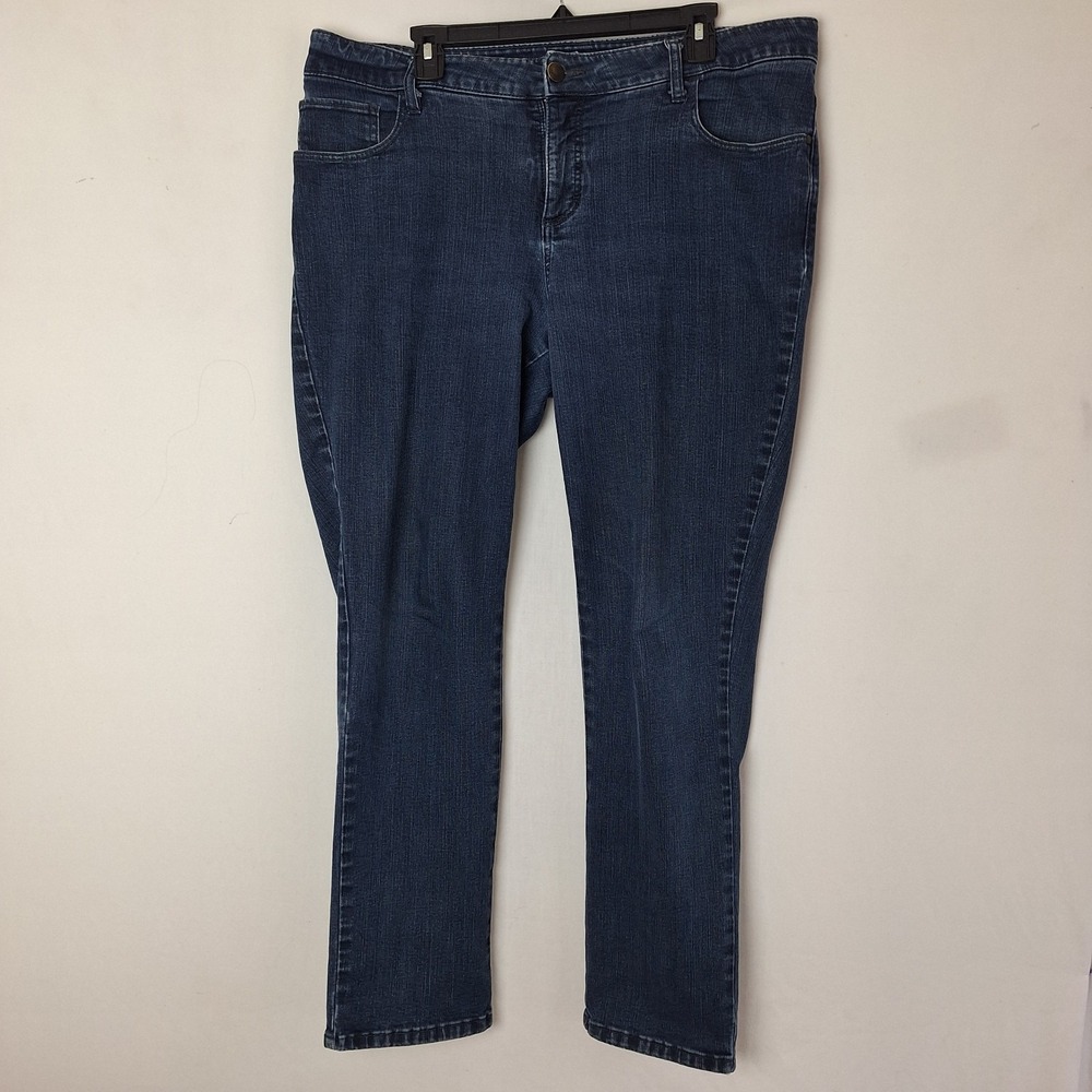 Lee Jeans Womens XL (1X)‎ 18-20 39X29 Classic Fit Straight Denim Bottoms Casual